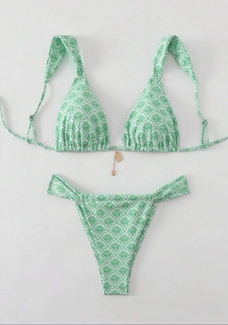 Bikini Swimsuit, Mint Green, Large